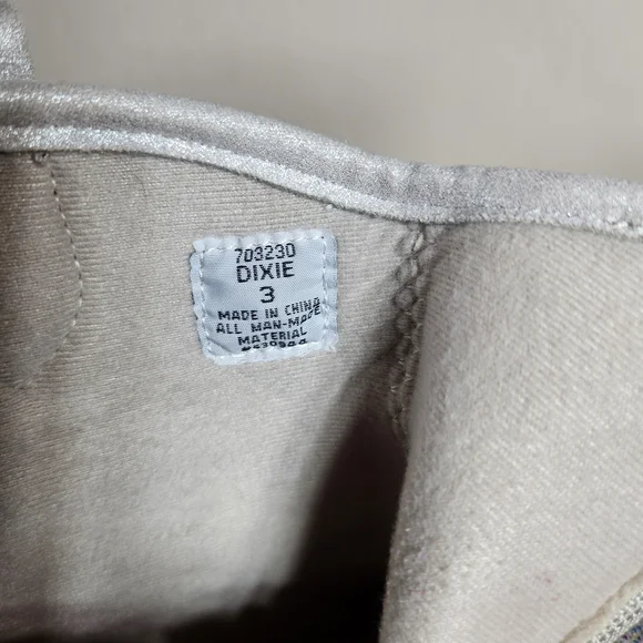 Limelight Kids Girls 3 Silver With Iridesent Rhinestone Boots - Picture 2 of 7